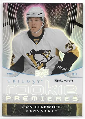 2008-09 Trilogy #113 Jon Filewich RC (486/999)