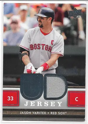 2008 Upper Deck UD Jersey #UD-JV Jason Varitek