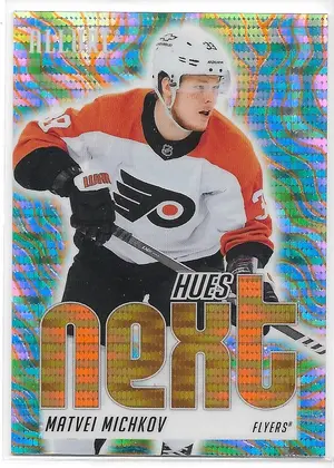 2025-26 Allure Hues Next Orange Spectrum #HN-2 Matvei Michkov (117/299)