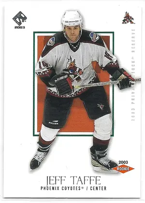 2002-03 Private Stock Reserve Retail #178 Jeff Taffe RC (1003/1550)