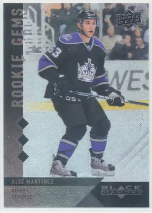 2009-10 BLACK DIAMOND - ALEC MARTINEZ #179 ROOKIE GEMS