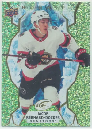 2021-22 UPPER DECK ICE - JACOB BERNARD-DOCKER #140 ROOKIE GREEN