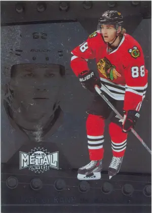 2014-15 FLEER SHOWCASE - PATRICK KANE #18 METAL UNIVERSE