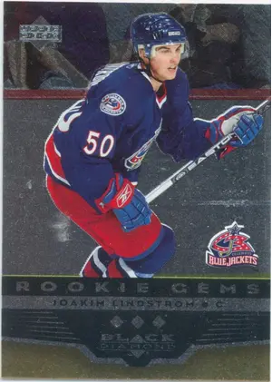 2005-06 BLACK DIAMOND - JOAKIM LINDSTROM #233 ROOKIE GEMS TRIPLE DIAMOND