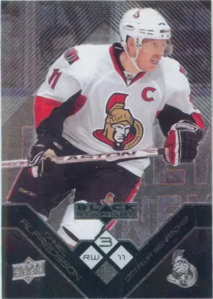 2008-09 BLACK DIAMOND - DANIEL ALFREDSSON #145 TRIPLE DIAMOND