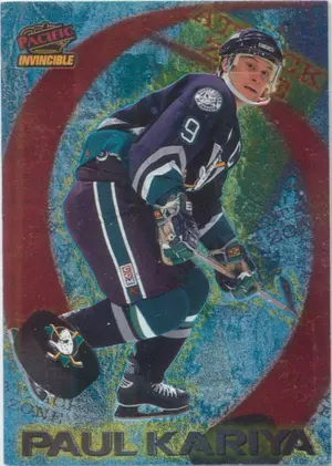 1997-98 INVINCIBLE - PAUL KARIYA #1 ATTACK ZONE