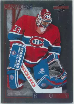 1995-96 SCORE - PATRICK ROY #145 BLACK ICE