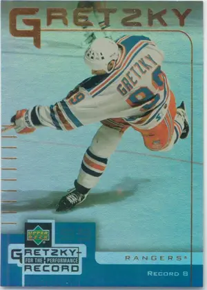 1999-00 McDONALD'S - WAYNE GRETZKY #8 GRETZKY PERFORMANCE FOR THE RECORD