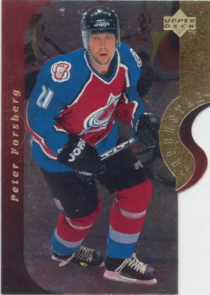 1996-97 UPPER DECK - PETER FORSBERG #SS8A SUPERSTAR SHOWDOWN