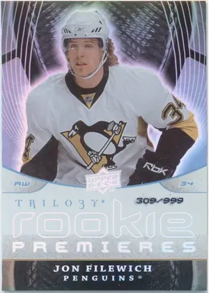 2008-09 TRILOGY - JON FILEWICH #113 ROOKIE 309/999