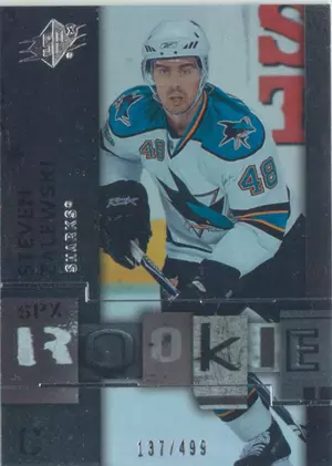 2009-10 SPX - STEVEN ZALEWSKI #107 ROOKIE 137/499