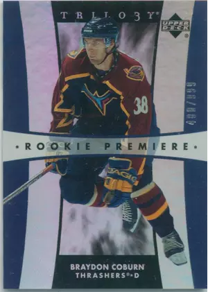 2005-06 TRILOGY - BRAYDON COBURN #173 ROOKIE 480/999