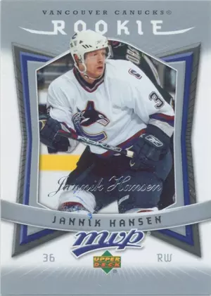 2007-08 MVP - JANNIK HANSEN #313 ROOKIE