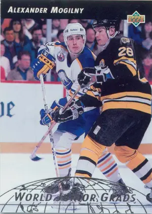 1992-93 UPPER DECK - ALEXANDER MOGILNY #WG18 WORLD JUNIOR GRADS