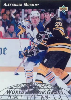 1992-93 UPPER DECK - ALEXANDER MOGILNY #WG18 WORLD JUNIOR GRADS