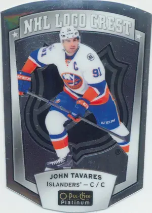 2016-17 O-PEE-CHEE PLATINUM - JOHN TAVARES #NHLLD-14 NHL LOGO CREST