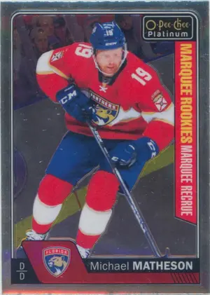 2016-17 O-PEE-CHEE PLATINUM - MICHAEL MATHESON #153 MARQUEE ROOKIE