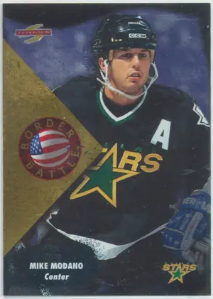 1995-96 SCORE - MIKE MODANO #9 BORDER BATTLE