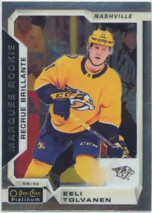 2018-19 O-PEE-CHEE PLATINUM - EELI TOLVANEN #166 MARQUEE ROOKIE