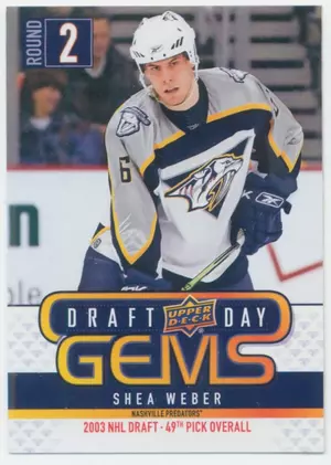 2018-19 Upper Deck NHL Draft Gems - Shea Weber #GEM12