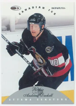 1996-97 DONRUSS CANADIAN ICE - ANDREAS DACKELL #134 ROOKIE