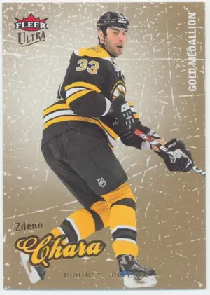 2008-09 FLEER ULTRA - ZDENO CHARA #10 GOLD MEDALLION
