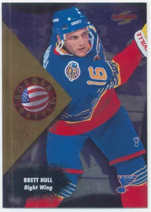 1995-96 SCORE - BRETT HULL #6 BORDER BATTLE