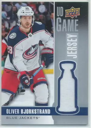 2019-20 UPPER DECK - OLIVER BJORKSTRAND #GJ-OB GAME JERSEY