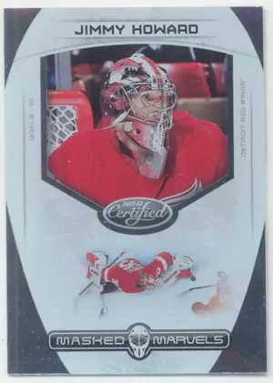 2011-12 PANINI CERTIFIED - JIMMY HOWARD #20 MASKED MARVELS