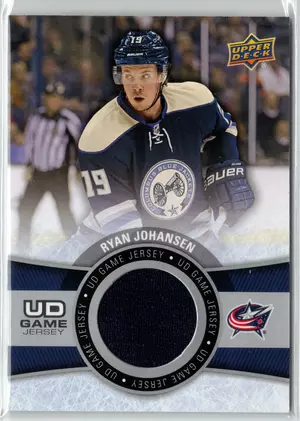 2015-16 UD Ryan Johansen GU Jersey Columbus Blue Jackets