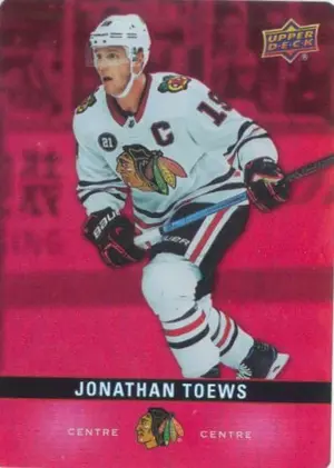 2019-20 TIM HORTONS - JONATHAN TOEWS #DC-9 RED DIE CUTS