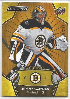 2023-24 Engrained (2021-22 Rookies) #196 Jeremy Swayman (076/299)