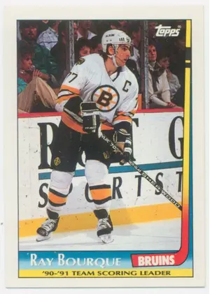 1991-92 TOPPS - RAY BOURQUE #19 TEAM SCORING LEADERS