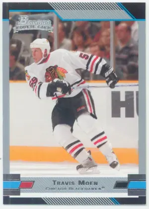 2003-04 BOWMAN DRAFT PICKS - TRAVIS MOEN #141 ROOKIE