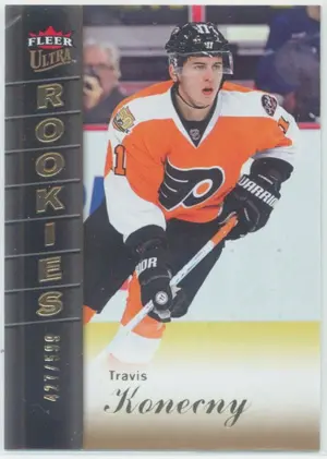 2016-17 FLEER SHOWCASE - TRAVIS KONECNY #U9 ULTRA ROOKIES 427/599