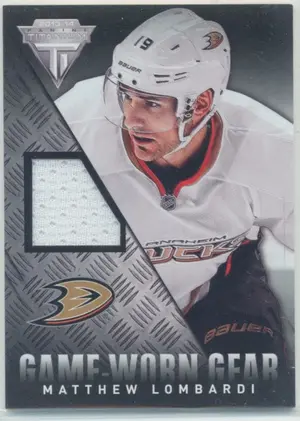 2013-14 PANINI TITANIUM - MATTHEW LOMBARDI #GG-MLO GAME-WORN GEAR