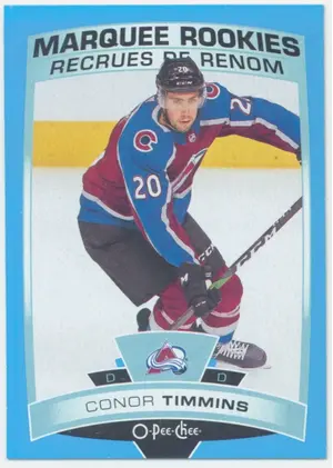 2019-20 O-PEE-CHEE - CONOR TIMMINS #644 MARQUEE ROOKIES BLUE