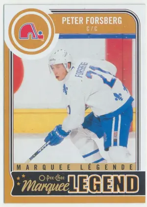 2014-15 O-PEE-CHEE - PETER FORSBERG #599 MARQUEE LEGEND