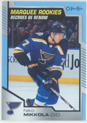 2020-21 O-PEE-CHEE - NIKO MIKKOLA #624 MARQUEE ROOKIES BLUE