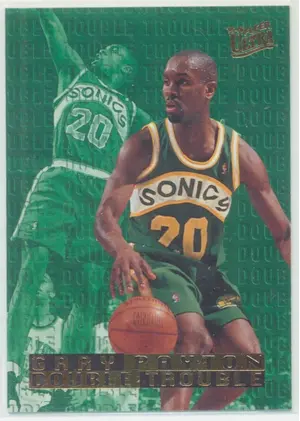 1995-96 Fleer Ultra - Gary Payton #7 Double Trouble