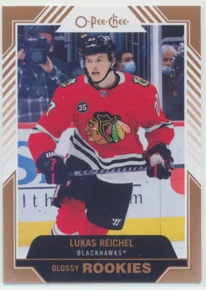 2022-23 UPPER DECK - LUKAS REICHEL #R-1 O-PEE-CHEE GLOSSY ROOKIES BRONZE