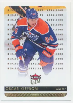 2014-15 FLEER ULTRA - OSCAR KLEFBOM #69 GOLD MEDALLION