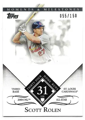2007 Topps Moments & Milestones #122 Scott Rolen (055/150)