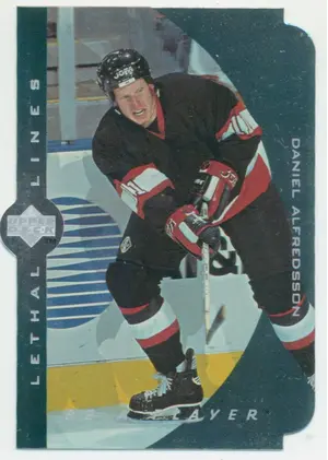 1995-96 BE A PLAYER - DANIEL ALFREDSSON #LL6 LETHAL LINES