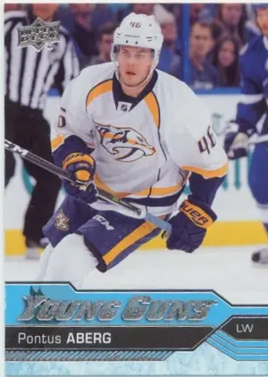 2016-17 UPPER DECK - PONTUS ABERG #211 YOUNG GUNS