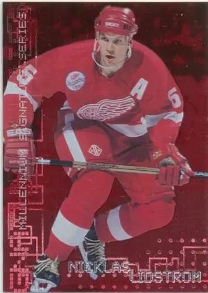 1999-00 MILLENNIUM SERIES - NICKLAS LIDSTROM #87 RUBY 776/1000