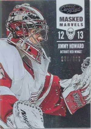 2012-13 CERTIFIED - JIMMY HOWARD #120 MASKED MARVELS 235/999