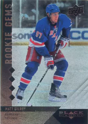 2009-10 BLACK DIAMOND - MATT GILROY #209 ROOKIE GEMS TRIPLE DIAMOND