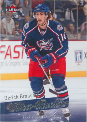 2008-09 FLEER ULTRA - DERICK BRASSARD #201 ROOKIE