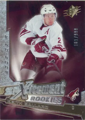 2005-06 SPX - KEITH BALLARD #XR-KB SPXCITEMENT ROOKIES 181/999